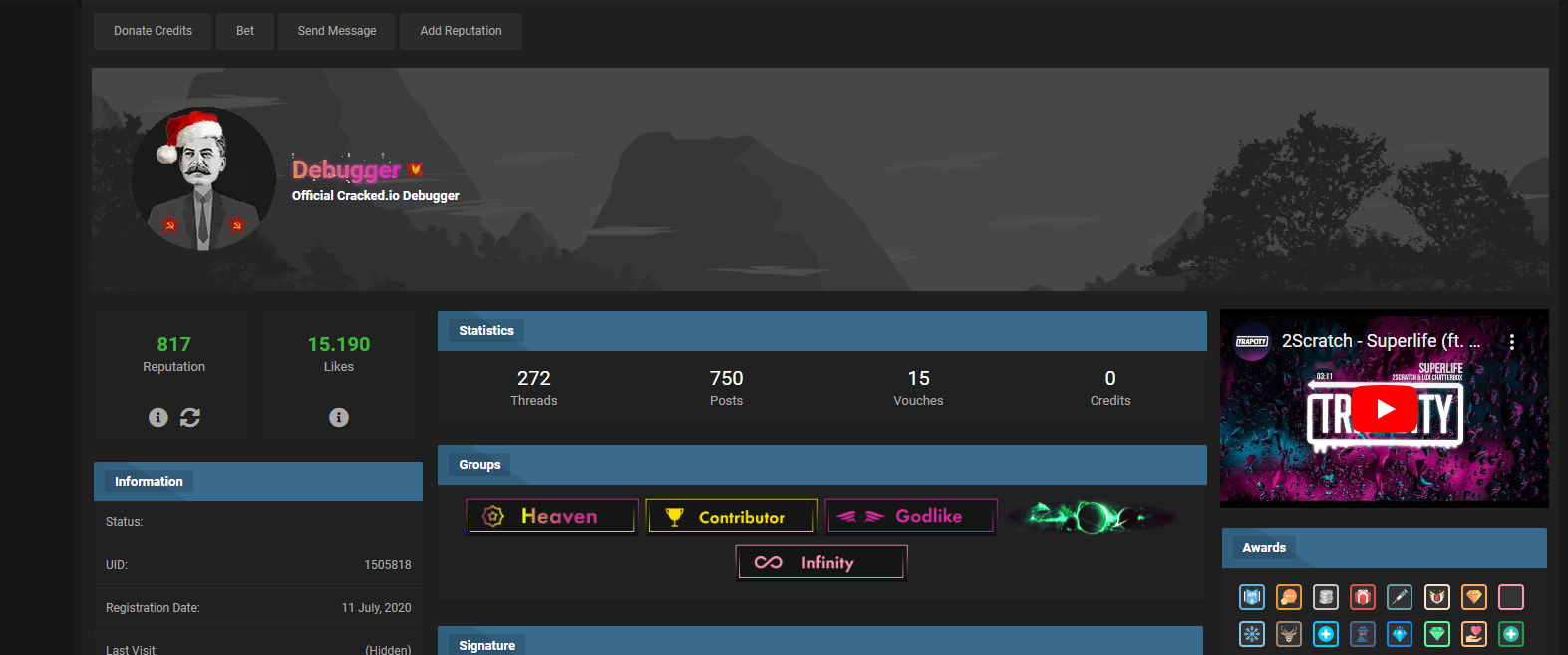 PatchedTo banner for @Debugger